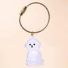1 Piece Pet Lovers Home Display Gifts Clear Puppy Hair Memorial Keepsake Capsule Pet'S Dog Fur Container Diy Pendant Keychain