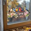 PVC Cute Adorable Bird Static Cling Window Sticker Removable Self-Adhesive for Kitchen Living Room Glass Home Decor Art