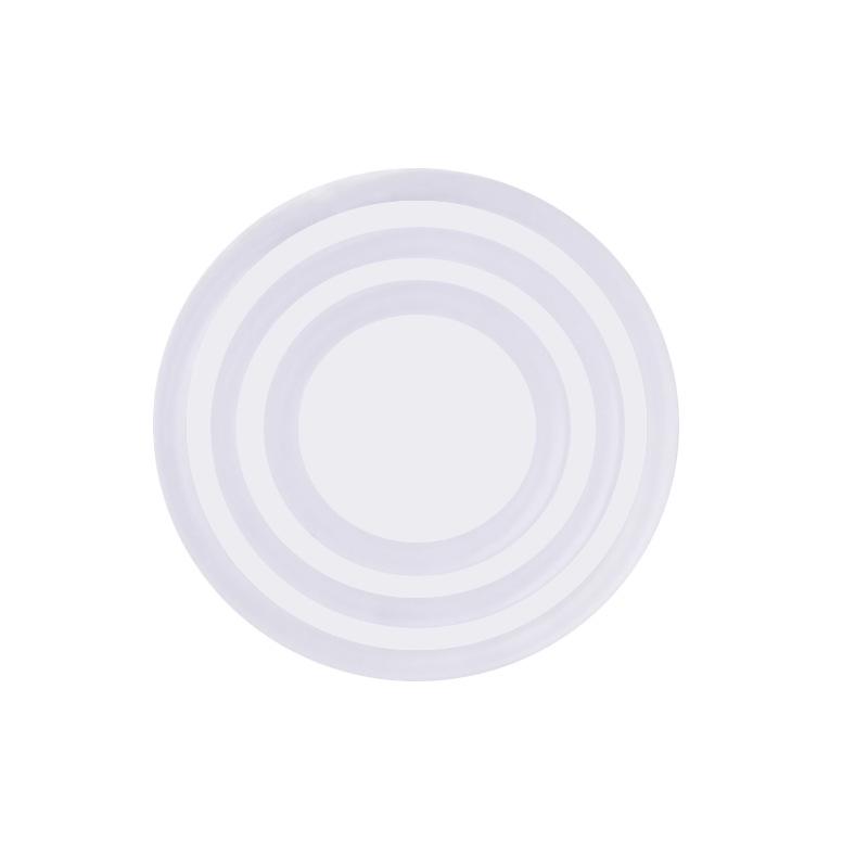 Tempered Glass Coffee Table with Non-slip Rubber Pads