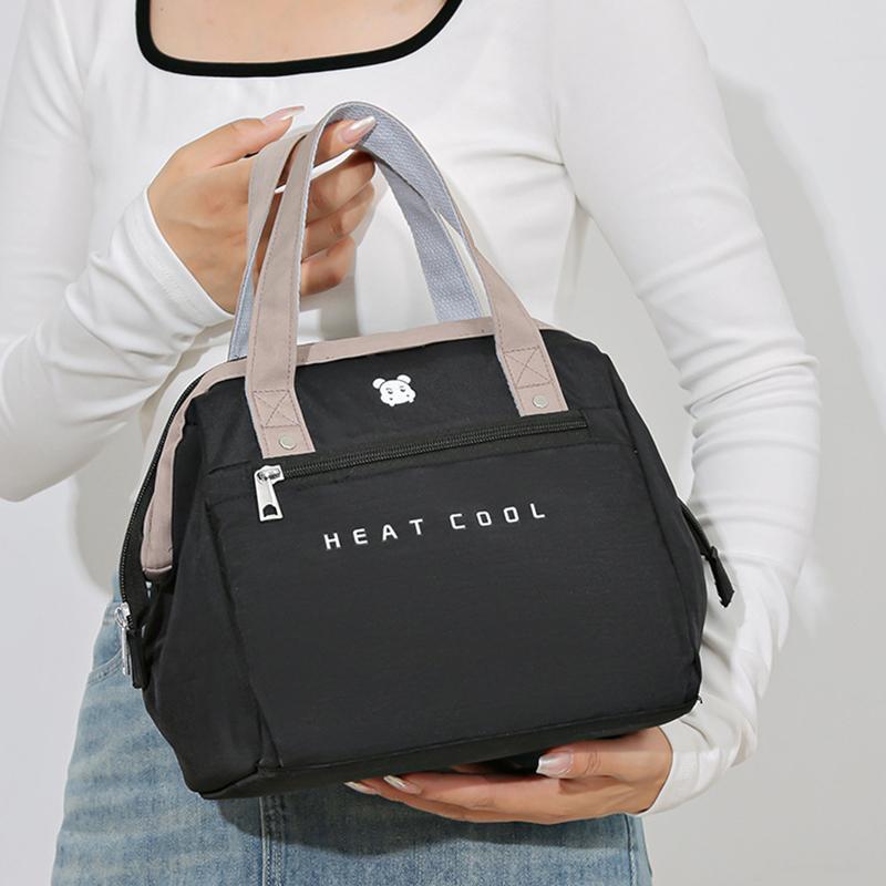 Large Lunch Bag Women Waterproof Concise Convenient Fresh Cooler Bags Thermal Lunch Food Box Portable Picnic Travel Bag