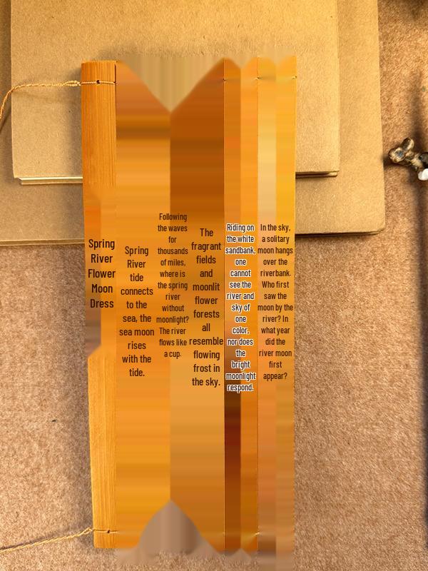 Rotolo di Calligrafia in Bambù Cancellabile - Oggetto di Scena in Stile Antico