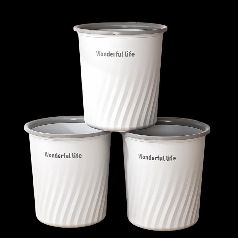 Xuan Yong Large Capacity Open-Top Plastic Trash Can