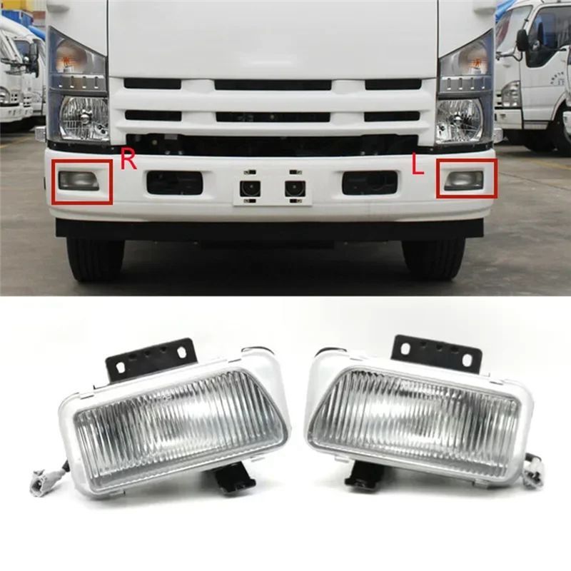 Car Front Bumper Fog Lights Turn Signal Light For Isuzu 700P ELF NPR N35 KV100 KV600 4HK1 04-010698-006 04-010698-005
