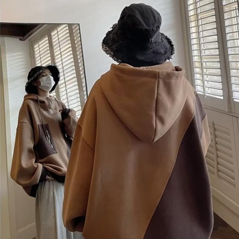 Hiphop mikina pánská High Street zimní oversize bunda s kapucí top s dlouhým rukávem