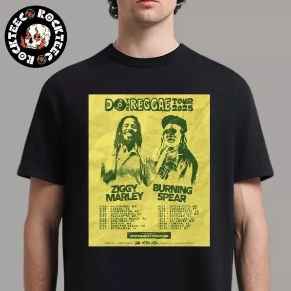 Ziggy Marley And Burning Spear Do The Reggae Tour 2026 Tour Dates T-Shirt S-3XL XXXL