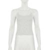 Skinny Lace Patchwork Strap Cropped Tops Women Summer Sexy Mini With Bow Camisole Holiday Beach Basic Clothes