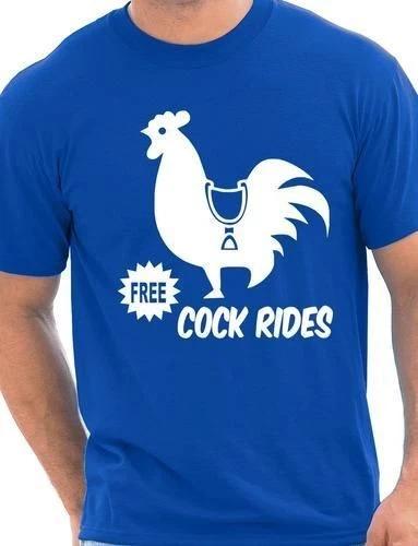 

Cock Rides Funny Stag NIght Hen Party Married Mens T-Shirt Size S-XXL L