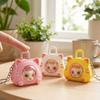 Cartoon Eye Changing Cat Bag Keychain Funny Capsule Cat Key Chain Cat Kitten Toy  Office Desktop