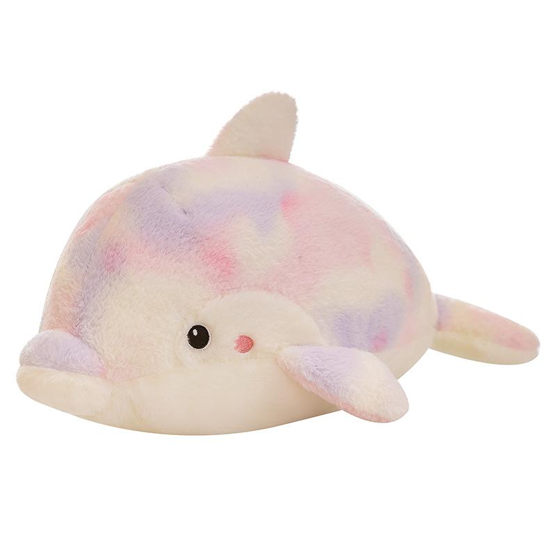 New Rainbow Dolphin Pillow Doll Cute Dolphin Plush Toy Little Dolphin Doll Ragdoll Children's Toy