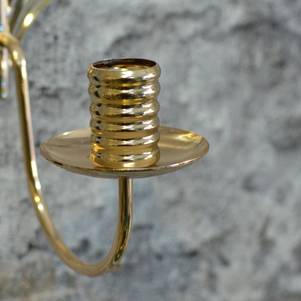 Iron Wall Candle Holder with Detachable Tray Designed for Use in Weddings For Home Decoration and Festive Spaces
