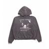 Washed Distressed Hoodie With Vintage Soviet-Era Portrait Print Unisex Streetwear Cotton Pullover Fall
