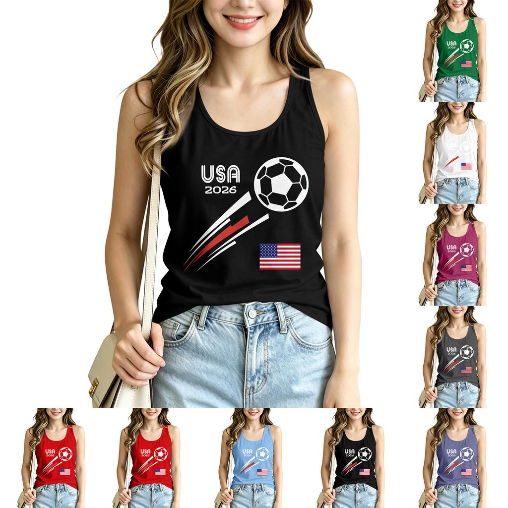 Women Sleeveless Sports Tank Top Lightweight Breathable Running Vest Athletic Workout Shirt for Fitness Training Gym Activities