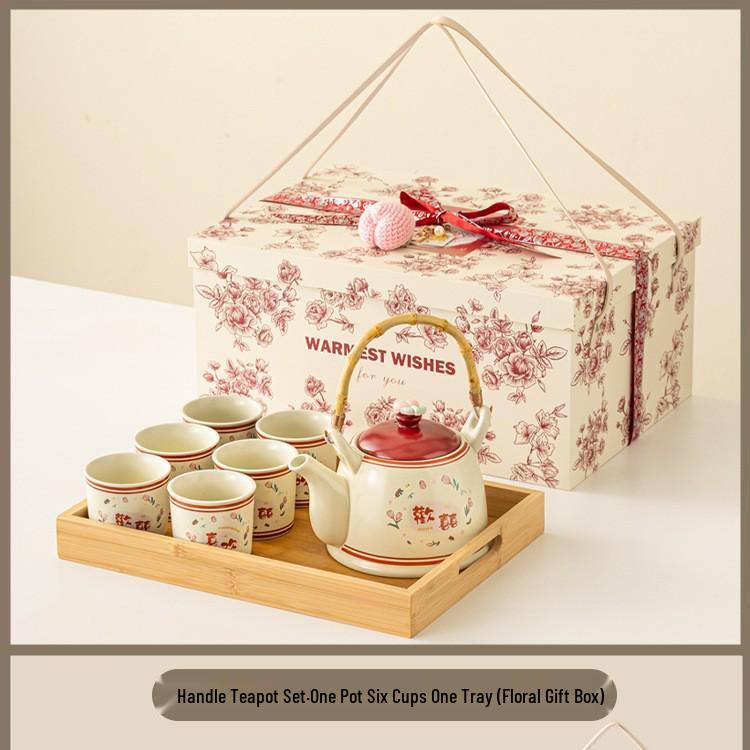 Elegant Tea Set: Perfect Honeymoon, Wedding, or Engagement Gift; Includes Teacup; Ideal for Bridesmaids or Housewarming Present.