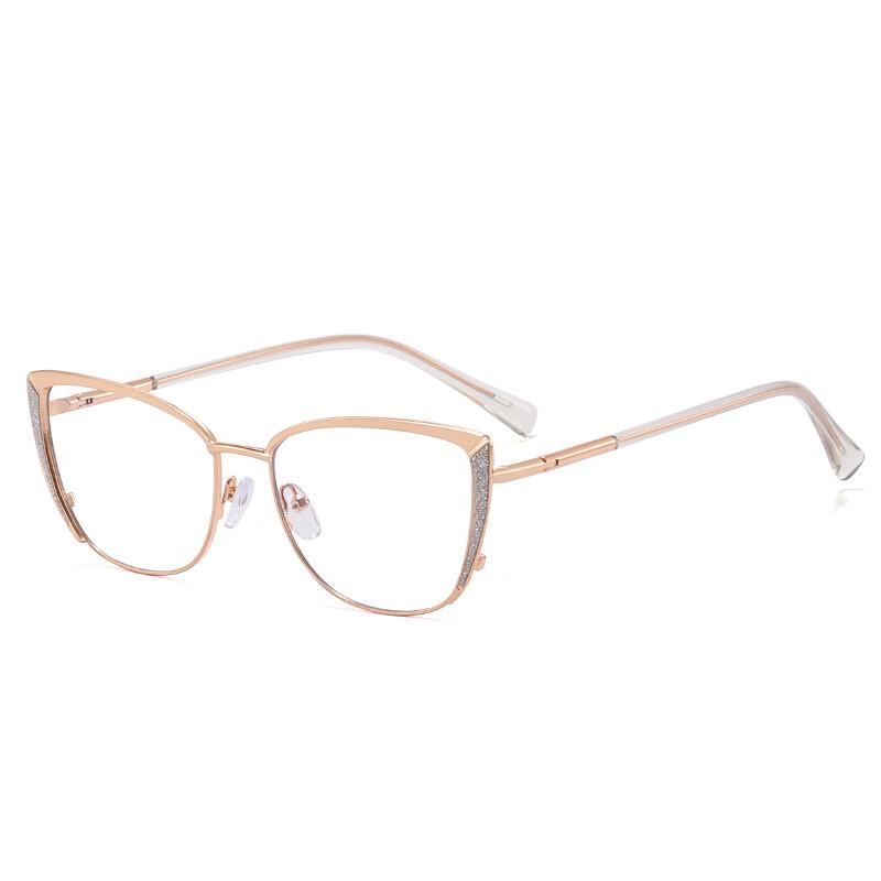 Women Cat Eye Myopia Eyeglasses Fashion Trendy Anti-blue Light Near Sight Glasses Female Vintage HD Lens Minus Eyewear 0 To -6.0