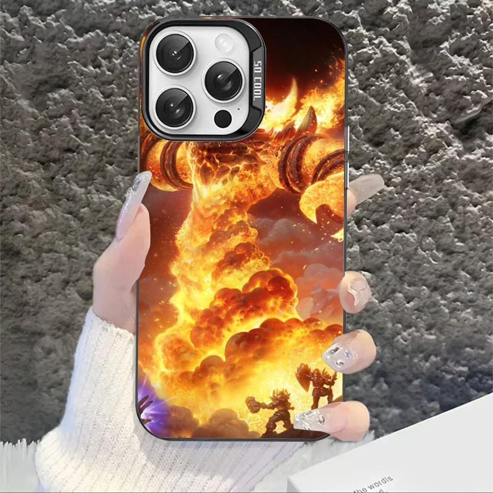 W-World Of W-Warcraft Phone Case For IPhone 16 15 14 13 12 11 Pro Max X XR XSMAX 8 7 Plus Matte Shockproof Back Cover
