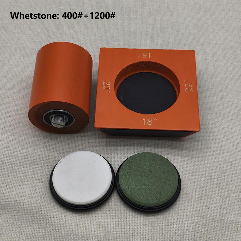 Angle Sharpener Four Angles 15/18/20/22° Fixed Angle Roller Sharpener Agate Sharpening Stone Set Diamond Whetstone
