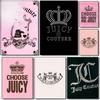 Mode Juicy Couture Poster HD 5D DIY Diamantmalerei Set Diamantstickerei Kreuzstich Heimdekoration Kunstmalerei