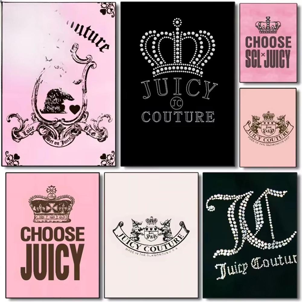 Mode Juicy Couture Poster HD 5D DIY Diamantmalerei Set Diamantstickerei Kreuzstich Heimdekoration Kunstmalerei