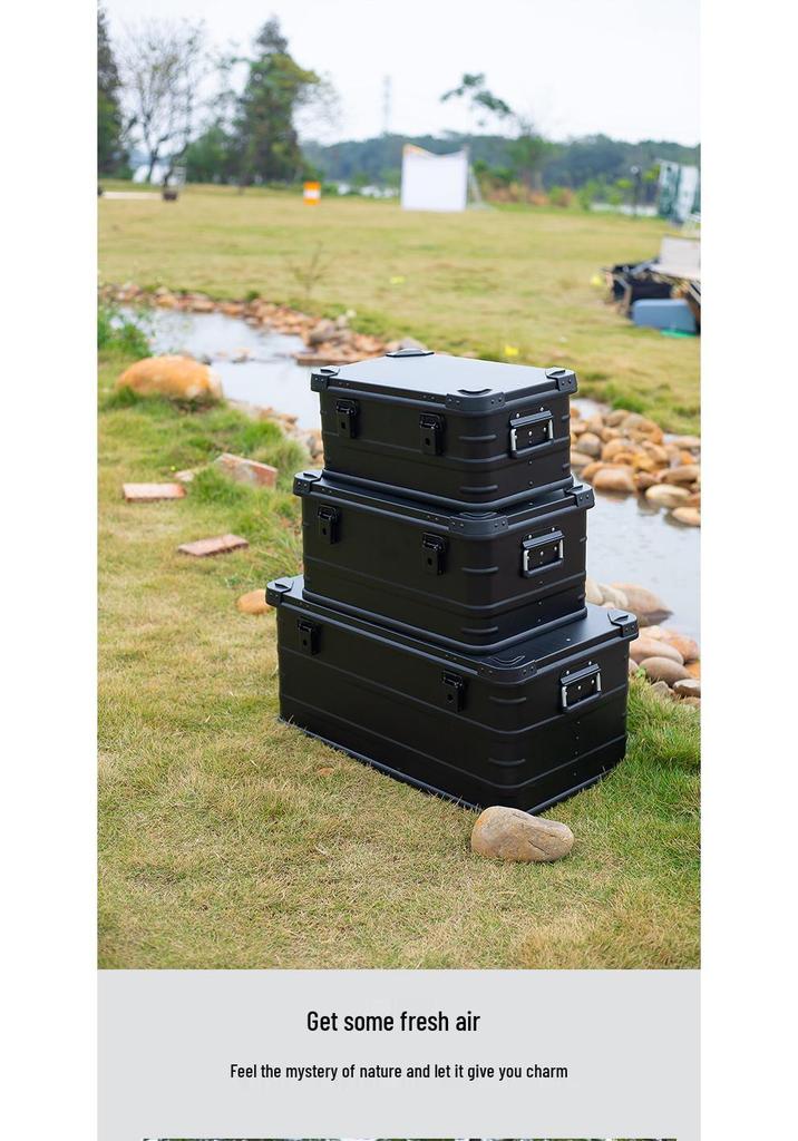 Aluminum Storage Box: Outdoor Camping & Travel Organizer