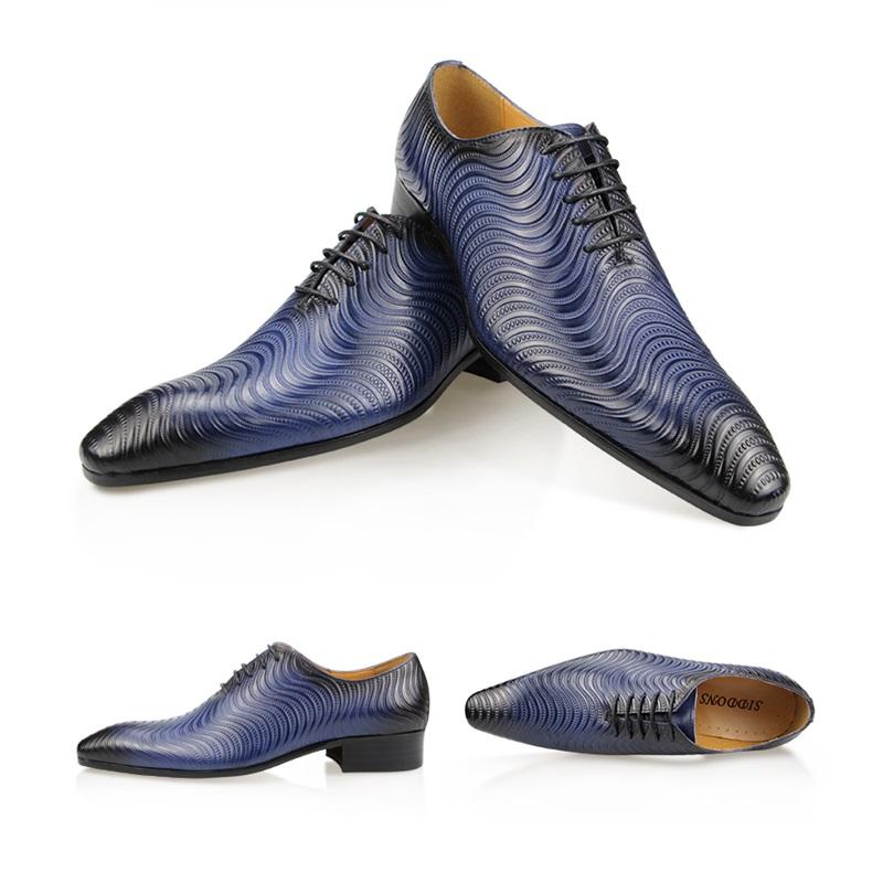 Módní továrně vyrobené pánské boty Luxusní oxfordky Boty Vrchní vrstva hovězí kůže Ručně vyráběné Svatba Kancelář Obchod Špičatá špička Společenské Pánské módní boty