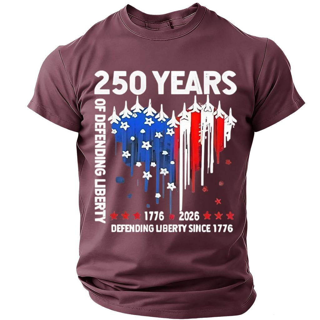 Men's Casual Round Neck Lightweight Breathable Short-Sleeve Top