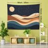 1pc Retro Night Sky Wave Print Tapestry - Create a Cozy Exotic Atmosphere, Bohemian Home Decor for Living Room or Bedroom, Holiday Gift with Installat