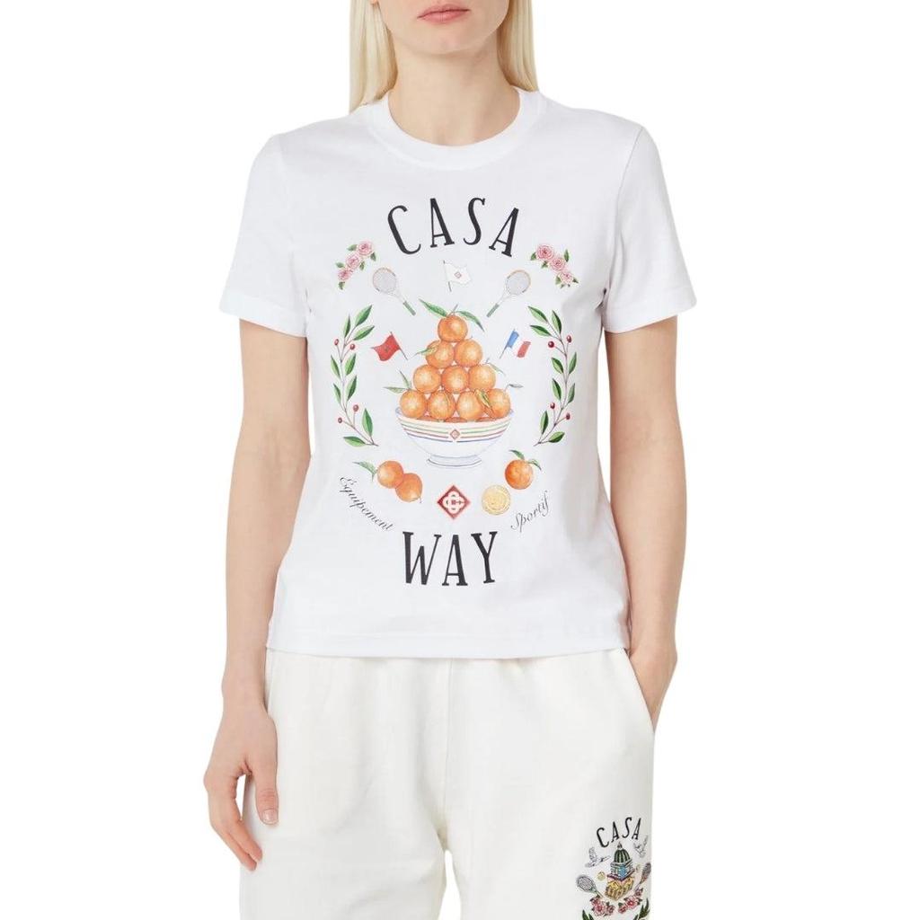 Casablanca Womens/Ladies Casa Way Printed Fitted T-Shirt