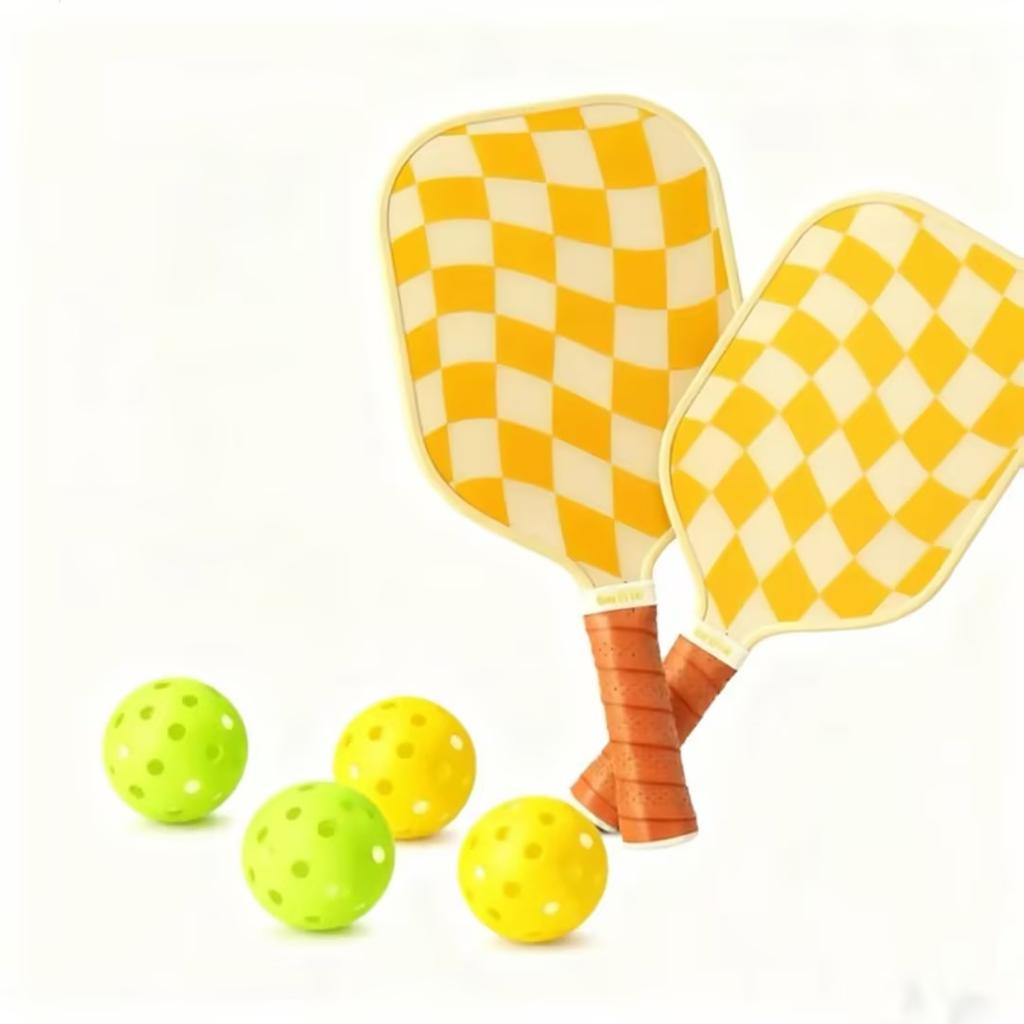 2026 Pickleball Paddles Set 2/4 USAPA Approved Graphite Fiberglass Racket 2 Paddles 4 Balls 1 Portable Carry Bag Adult 227g