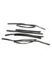 4pcs Door Glass Rubber Seal Moulding For Toyota Land Cruiser FJ80 LX450 1991-1997