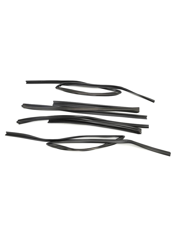 4pcs Door Glass Rubber Seal Moulding For Toyota Land Cruiser FJ80 LX450 1991-1997