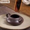 161ml Classic Yixing Purple Clay Teapots Artists Handmade Lotus Nut Pot Raw Ore Azure Mud Kettle Chinese Zisha Tea Set Ornaments