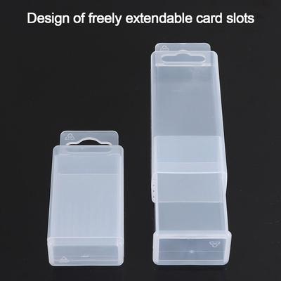 1Pcs Adjustable Height Drill Tool Box Plastic Clear Twist Drill Boxes Telescoplc Rectangular Parts Storage Case Tap Accessories