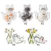 Fridge Magnet with Clear Vase for Keepsakes,Pet Hair,Flower Display Cats Whiskers Holders Refrigerator Magnet Decors