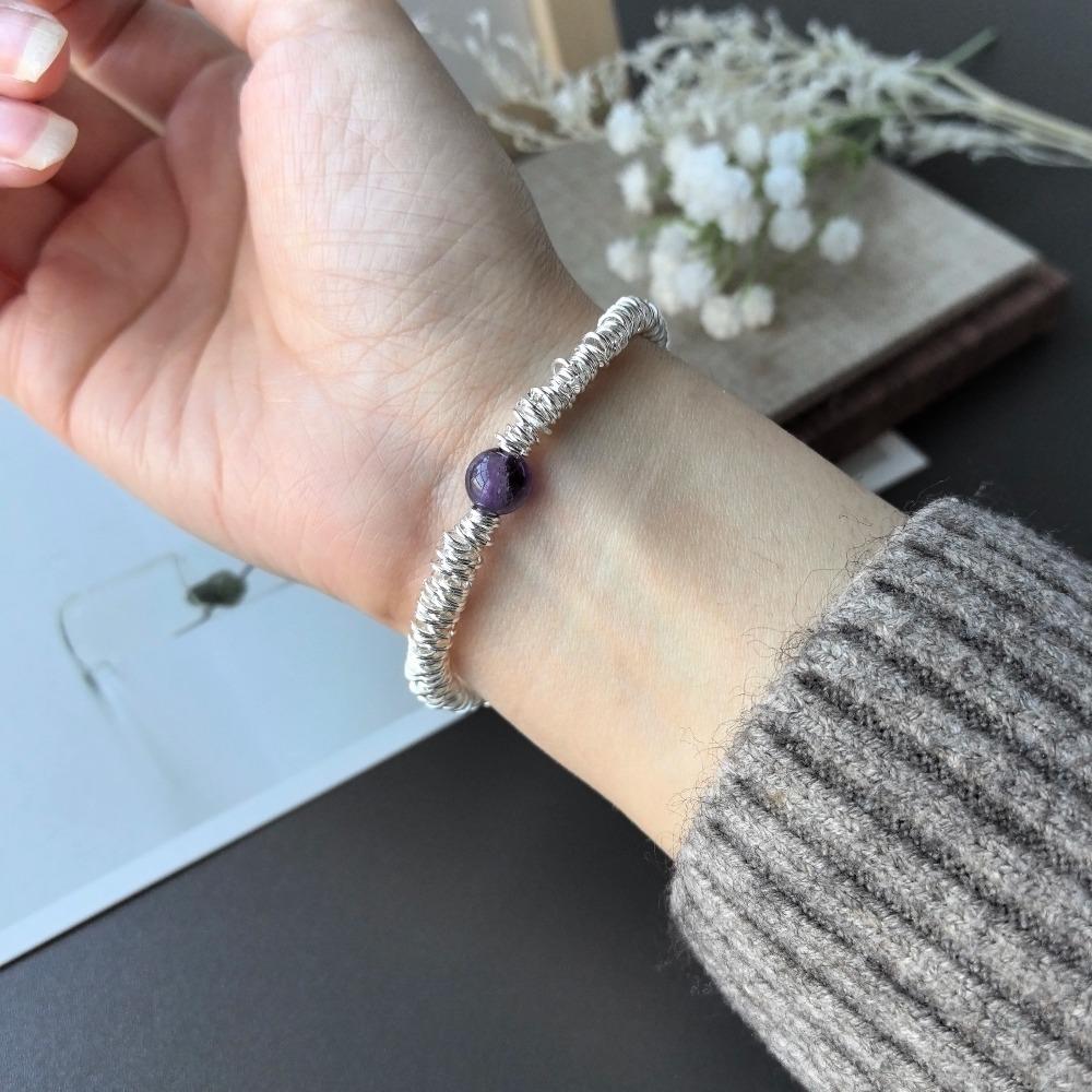 925 Silver Double Love Heart Hollow Beads Bracelet Adjustable Romantic Jewelry for Women Fashion Classic
