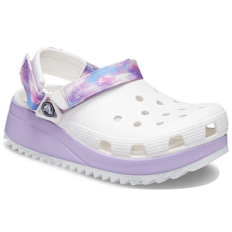 Crocs Classic Clog EVA Round Toe Perforated Shoes Unisex clogs White Purple 207772-577