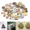50/100g Vintage Mix Color Antique Mecânico Steampunk Engrenagens e Engrenagens Encantos Faça Você Mesmo Acessórios para Fabricação de Joias Suprimentos