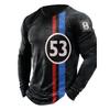 Men's Tshirt Tee Distressed Graphic Prints American Flag National Flag Crew Neck Outdoor Street Long Sleeve Print Clothing