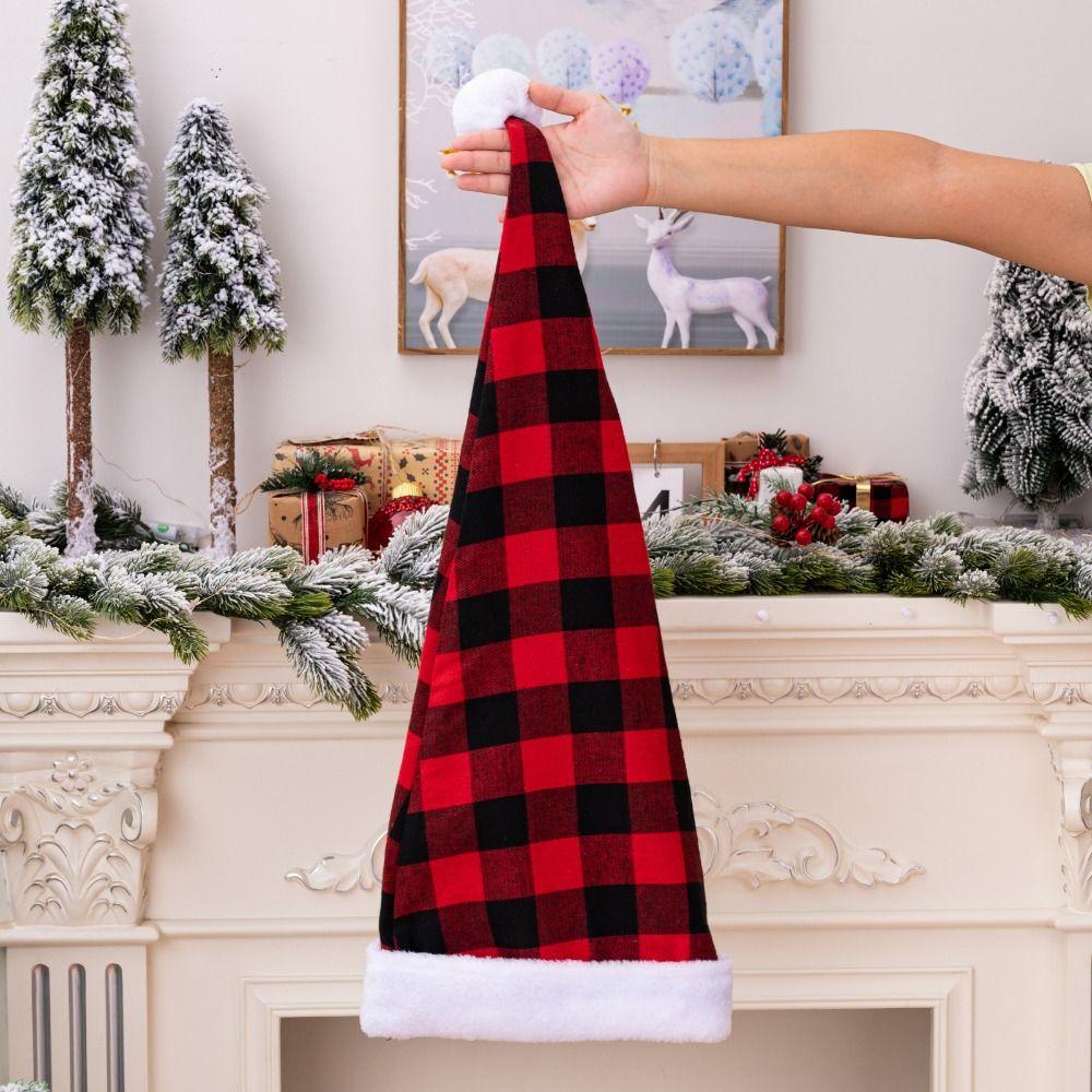 

Веселое Рождественское Украшение Шапка Санта-Клауса Красная Плюшевая Шапка Санта-Клауса Рождественская Шапка Рождество B