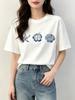 Starfish Shell Graphic TShirt Ocean Beach Style Hibiscus Flower Print Tee Summer Harajuku Casual White Tops Unisex