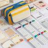 Zipper Pencil Case Desktop Storage Stationery Storage Bag Simple Pencil Pouch  Student