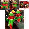 Adorable Plush Toy 80cm Soft Green Monster Doll Perfect Holiday Decoration