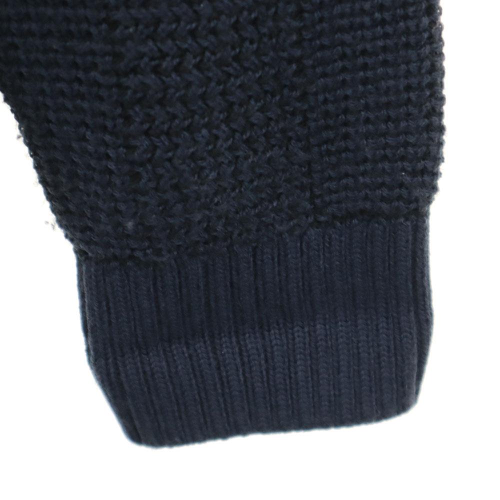 Fred Perry Langarmpullover UK10 Marineblau Strick Damen Gebraucht