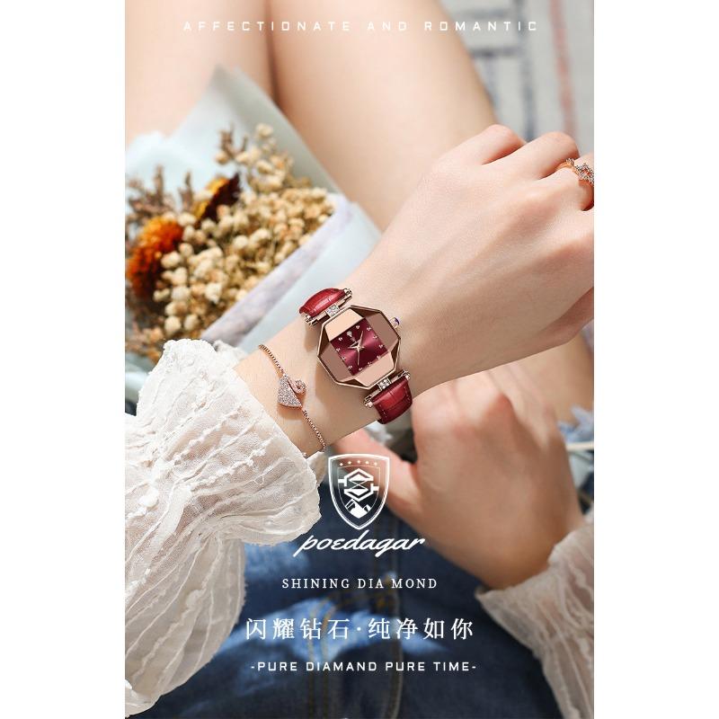 Top Brand New Waterproof Women's Watch Ultra-thin Quartz Diamond-encrusted Fashion Personalized Watch