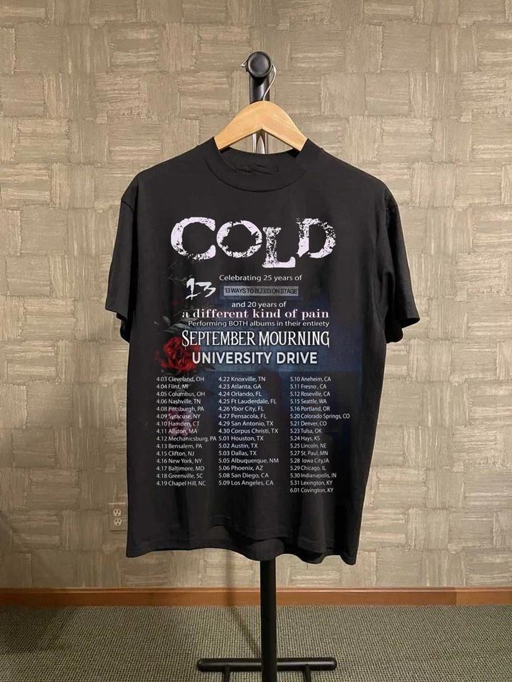 Cold Band Celebrating 25 Years Tour T Shirt Full Size S-5XL Unisex K599 S