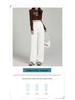 Women's High-Waisted White Wide-Leg Jeans - Spring 2026 Collection, Versatile Slimming Loose Fit, Floor-Length Straight Pants