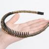 Nonslip Toothed Elastic Rhinestone Hair Hoops Glitter Trendy Hair Accessories for Women Graduation Ceremony Use