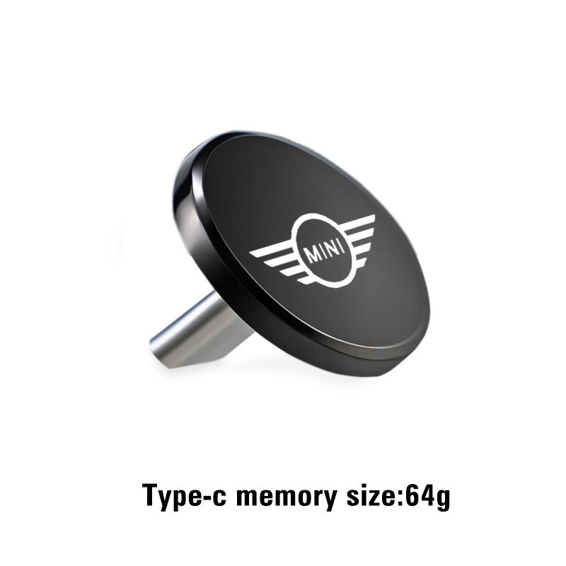 High-capacity Car Badge USB Drive Auto Accessories For MINI Cooper R56 F56 R50 JCW Cabrio Aceman Countryman Clubman Roadster