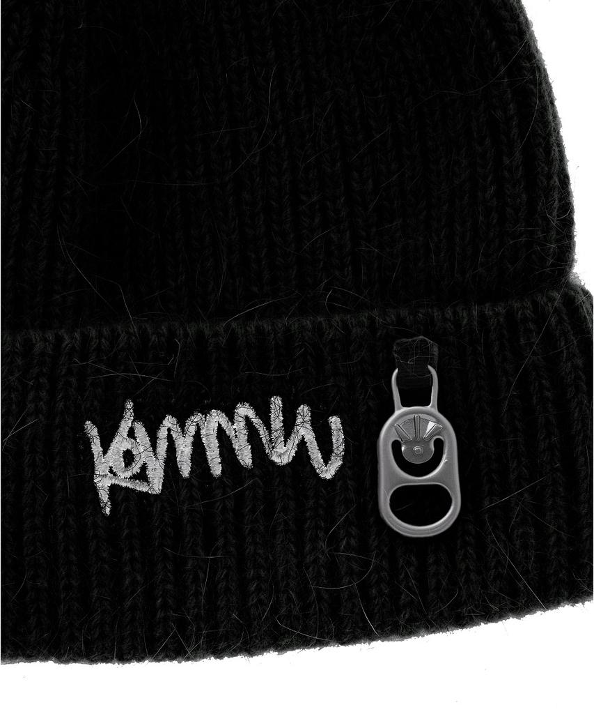 Keomyundeoweeo Commune Angora Beanie Black