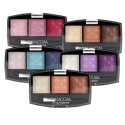 Caracosa Shining 3-color Eye Shadow, 1 of 5 Types, No. 01_301, 1 Piece