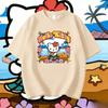 2026 new Hello Kitty Tee soft cotton short sleeve crew neck cute print lightweight summer top for Women daily casual wear